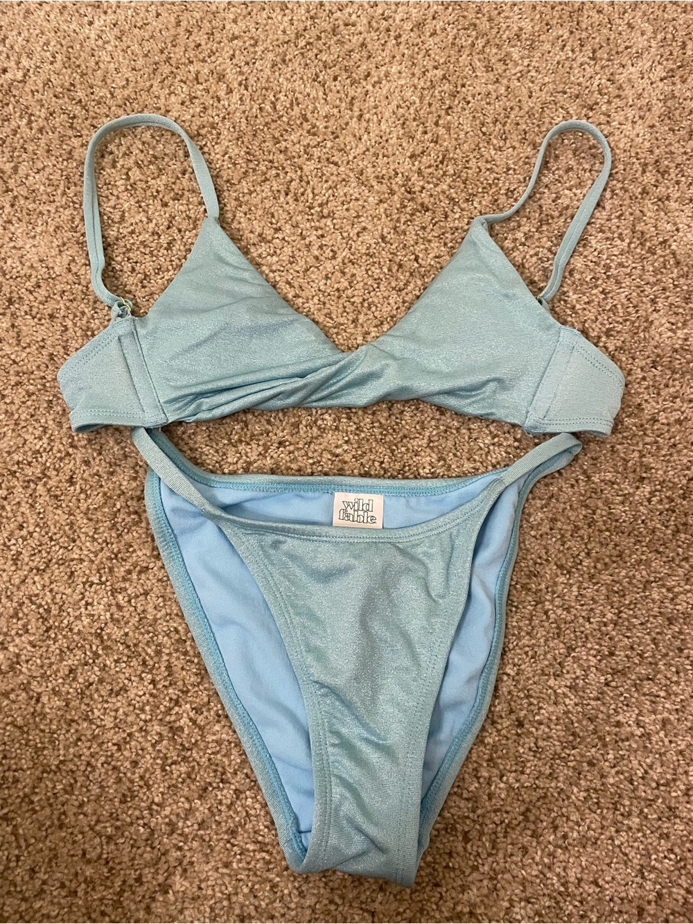 Wild Fable Bikini Set XXS Sparkly Blue